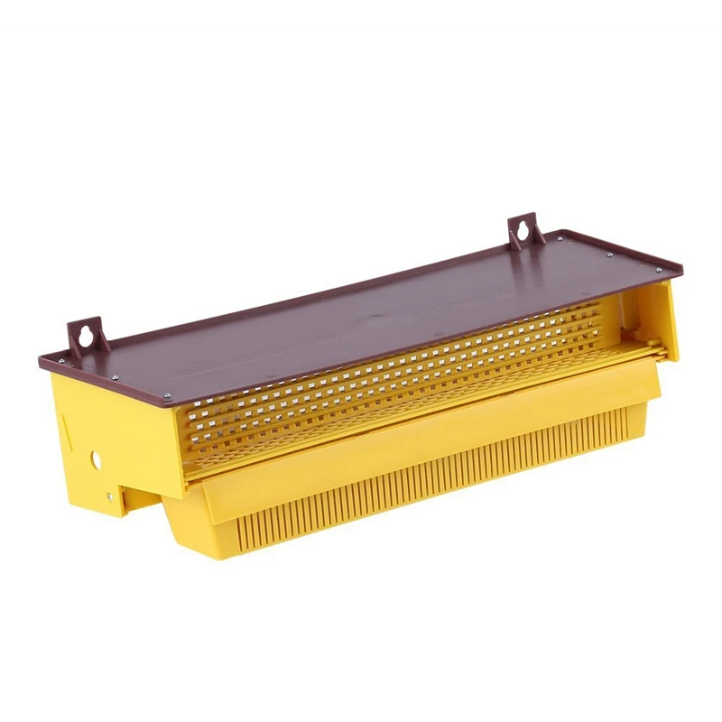 

TOP!-Beekeeping Plastic Pollen Trap Yellow with Removable Ventilated Pollen Tray Pollen Collector Supplies Tools, 39 x 14 x 10