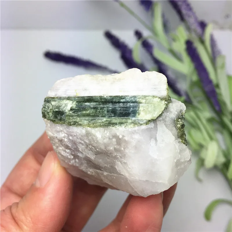 Beautiful Natural Green Pink Tourmaline Crystal Mineral Association Rough Stone Specimen Crystal Rock Stones Original Mineral 
Beautiful Natural Green Pink Tourmaline Crystal Mineral Association Rough Stone Specimen Crystal Rock Stones Original Mineral