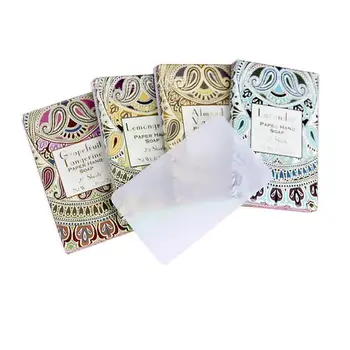 25pcs Disposable Boxe Soap Portable Mini Paper Soap Outdoor Travel Soap Paper Washing Hand Bath Clean Scented Slice Sheets
25pcs Disposable Boxe Soap Portable Mini Paper Soap Outdoor Travel Soap Paper Washing Hand Bath Clean Scented Slice Sheets