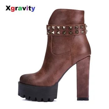 2020 Hot New Round Toe Boots Elegant High Heeled Shoes PU Leather Woman Ankle Boots Comfortable Woman Rivets Design Boots S019
2020 Hot New Round Toe Boots Elegant High Heeled Shoes PU Leather Woman Ankle Boots Comfortable Woman Rivets Design Boots S019