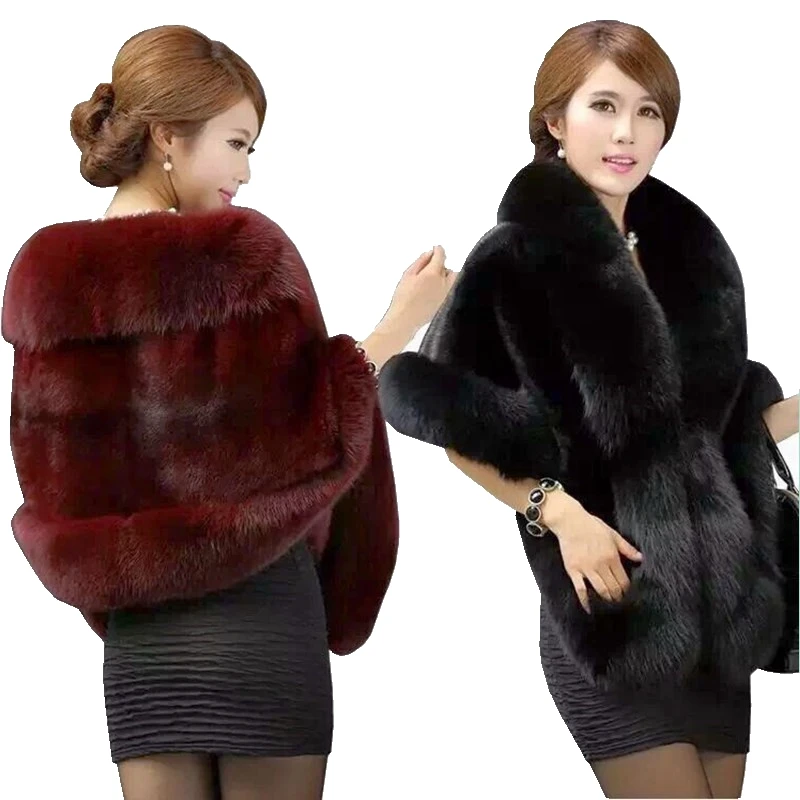 2018 New Autumn Winter Faux Fur Coats Women Thick Warm Faux Mink Fur Ponchos wedding dress shawl capes women vest fur coat Mw450
2018 New Autumn Winter Faux Fur Coats Women Thick Warm Faux Mink Fur Ponchos wedding dress shawl capes women vest fur coat Mw450