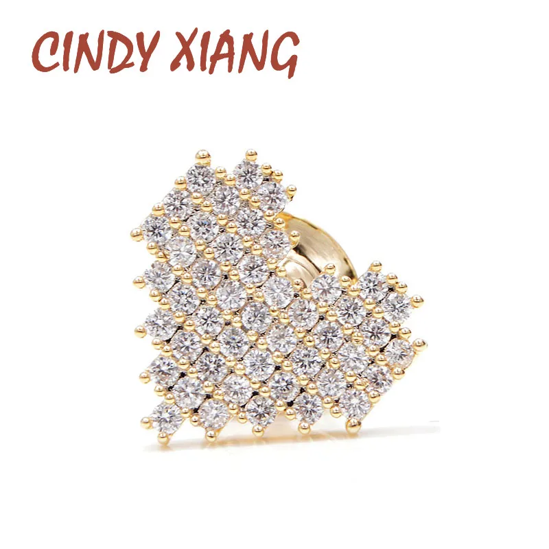 CINDY XIANG New Arrival Zircon Heart Collar Brooches for Women Fashion Copper Small Pins Shirt Suit Accessories 2 Colors Choose
CINDY XIANG New Arrival Zircon Heart Collar Brooches for Women Fashion Copper Small Pins Shirt Suit Accessories 2 Colors Choose