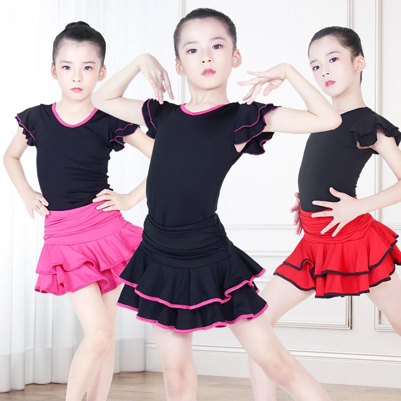 Children Short Sleeve Latino Skirt Girl Dance Performance Costumes Kids Latin Dance Dress
Children Short Sleeve Latino Skirt Girl Dance Performance Costumes Kids Latin Dance Dress