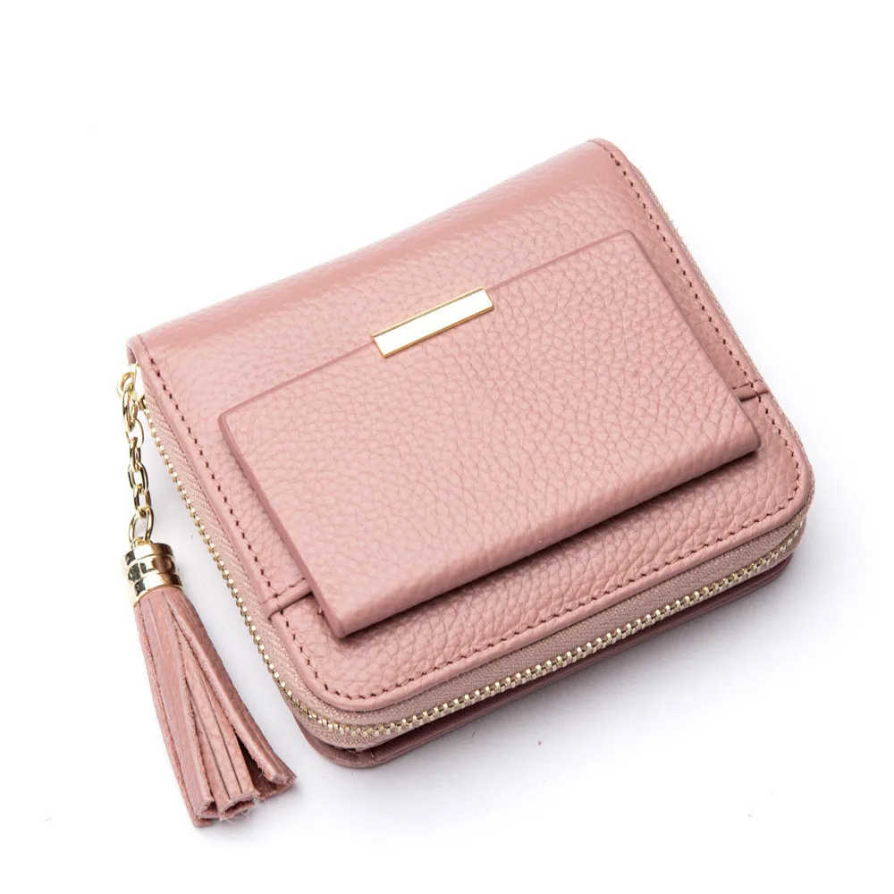 PISIDIA 100% Leather Women's Purse Zipper Coin Pocket Wallet Card Holder Female Money Bag Small carteira feminina N3276
PISIDIA 100% Leather Women's Purse Zipper Coin Pocket Wallet Card Holder Female Money Bag Small carteira feminina N3276