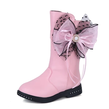 Kids Girls Boots Autumn/winter Children Princess Shoes Boots With Bow Fashion Non-slip Plush Velvet Boots Warm Waterproof Shoes
Kids Girls Boots Autumn/winter Children Princess Shoes Boots With Bow Fashion Non-slip Plush Velvet Boots Warm Waterproof Shoes