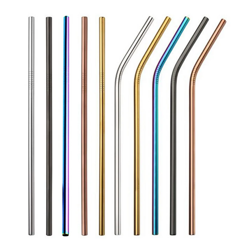 Colorful Stainless Steel Drinking Straws Straight and Bent Reusable Filter With Brush DIY Tea Coffee Tools Party Bar Accessories
Colorful Stainless Steel Drinking Straws Straight and Bent Reusable Filter With Brush DIY Tea Coffee Tools Party Bar Accessories
