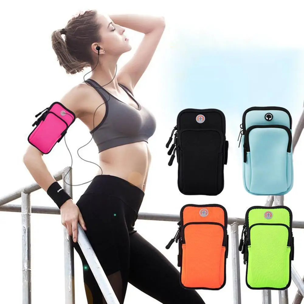 Multifunctional Outdoor Sports Armband Casual Arm Package Bag Gym Fitness Cell Phone Key Holder for iPhone X Samsung | Мобильные