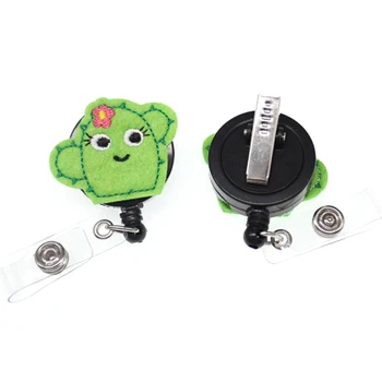 wholesale 10/20/50pcs/lot cute design cartoon cactus Green plant Felt Retractable id badge holder reel for nurse/gift
wholesale 10/20/50pcs/lot cute design cartoon cactus Green plant Felt Retractable id badge holder reel for nurse/gift