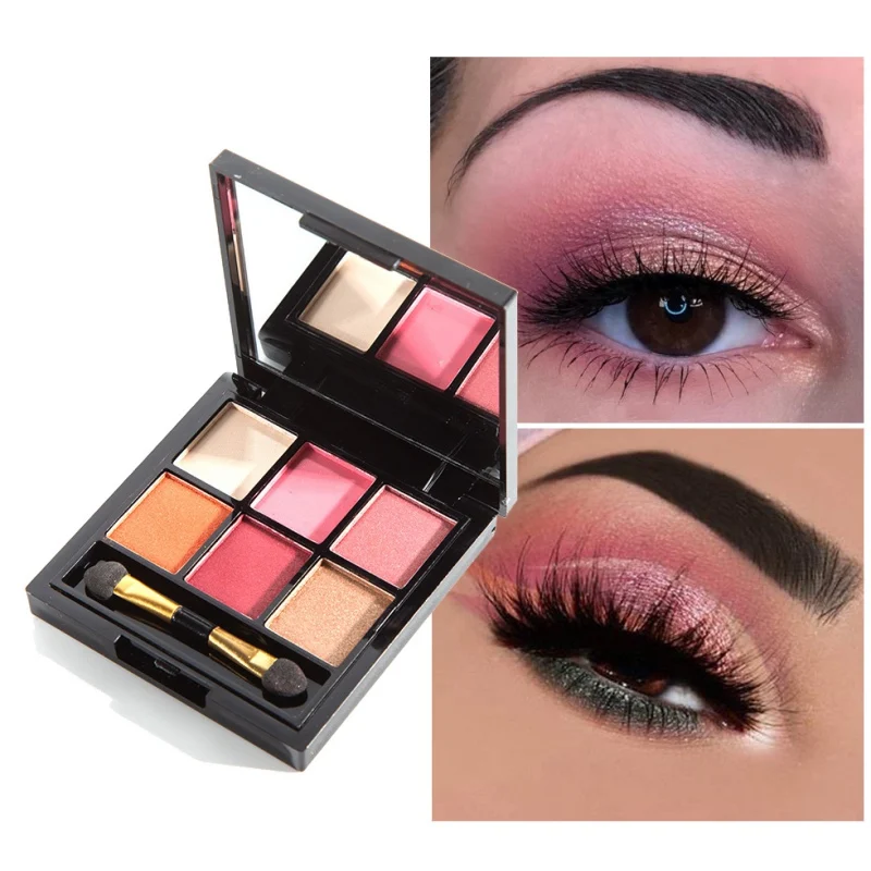 6 Colors Smoky Warm Eyeshadow Makeup Palette Pigment Eyeshadow Waterproof CosmeticsEye Shadow Palette With Brush
6 Colors Smoky Warm Eyeshadow Makeup Palette Pigment Eyeshadow Waterproof CosmeticsEye Shadow Palette With Brush
