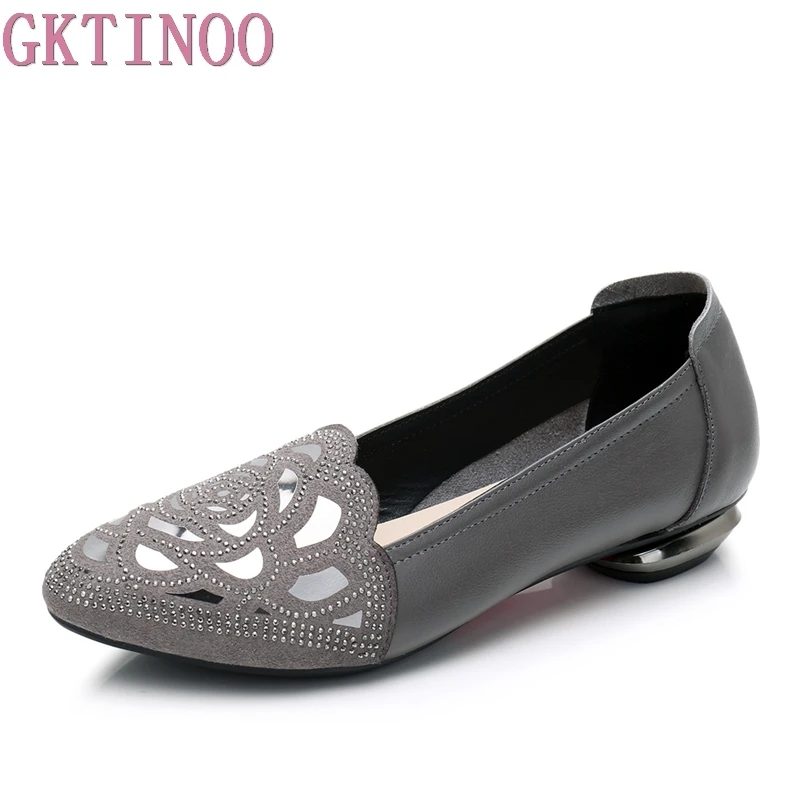 GKTINOO 2019 Flats Woman Slip-On Crystal Low Heels Women Shoes Genuine Leather Comfortable Shallow Flat Shoes Plus Size 34-43
GKTINOO 2019 Flats Woman Slip-On Crystal Low Heels Women Shoes Genuine Leather Comfortable Shallow Flat Shoes Plus Size 34-43