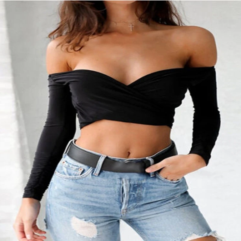 Hot Fashion Summer Autumn Women Girls Off Shoulder Solid Long Sleeve Vest T-Shirt Top Women Casual Cami Tops
Hot Fashion Summer Autumn Women Girls Off Shoulder Solid Long Sleeve Vest T-Shirt Top Women Casual Cami Tops