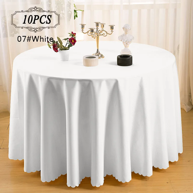 10P Premier Quality Machine Washable 100% Polyester Table Linen Wedding Party Hotel Table Cover 120" Round Table Cloth
10P Premier Quality Machine Washable 100% Polyester Table Linen Wedding Party Hotel Table Cover 120" Round Table Cloth