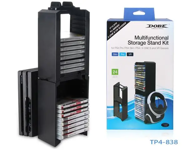 High quality Multifunctional Storage Stand Kit 24pcs Game Discs Seats For PS4 Pro/PS4 Slim /PS4/X-ONE S/VR Glasses Holder
High quality Multifunctional Storage Stand Kit 24pcs Game Discs Seats For PS4 Pro/PS4 Slim /PS4/X-ONE S/VR Glasses Holder