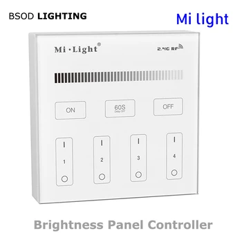 BSOD LED Smart Controller Touch Panel Milight T1 RF 2.4GHz Single Color Dimmer Brightness 4 zones AC85-265V Wall Light Switch
BSOD LED Smart Controller Touch Panel Milight T1 RF 2.4GHz Single Color Dimmer Brightness 4 zones AC85-265V Wall Light Switch