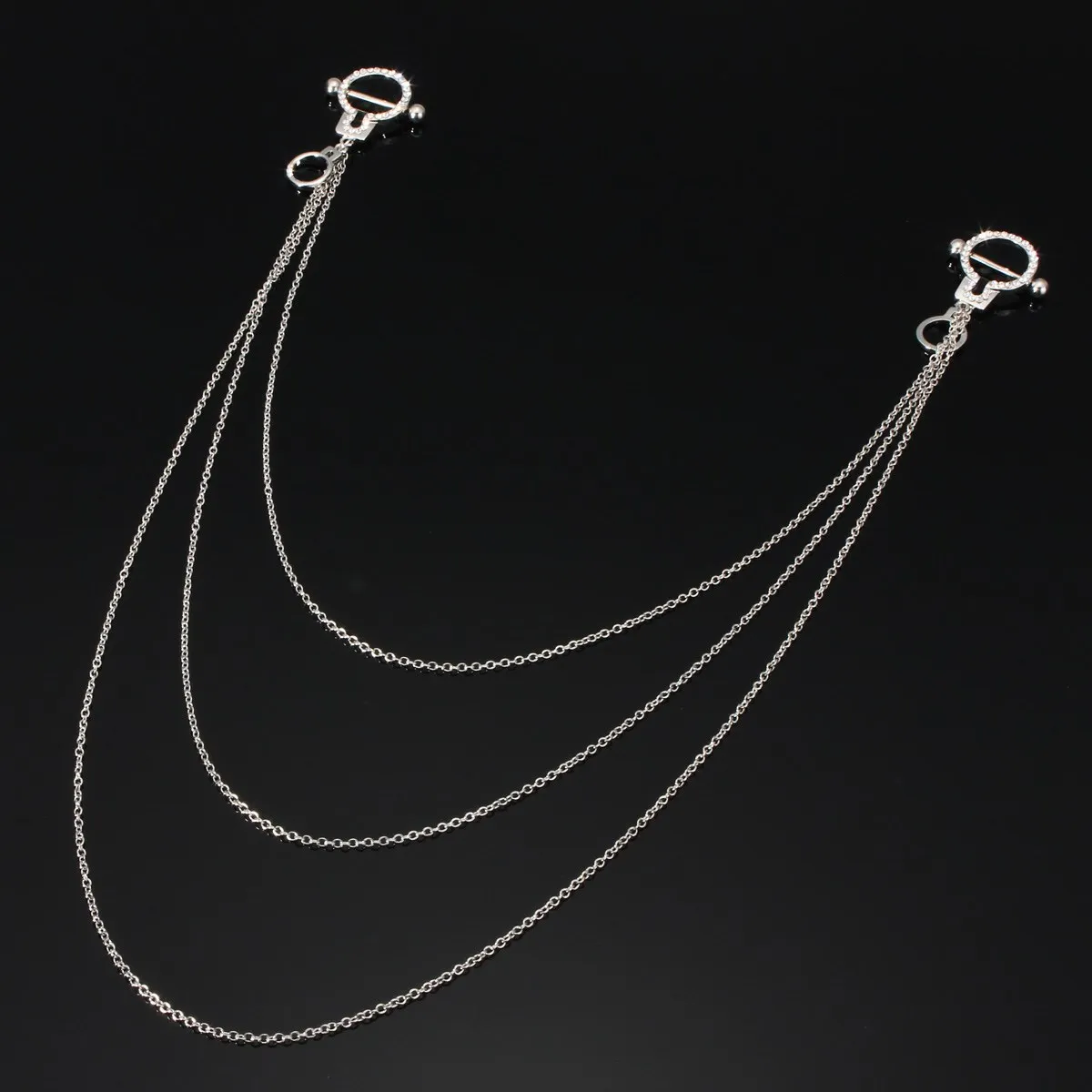 Зажимы для сосков с цепочкой Concorde Sweet Caress, сиреневые 570046 - Concorde - Зажимы для сосков - Купить