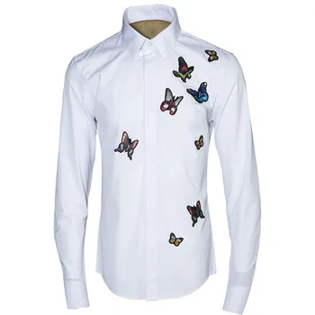 Autumn original butterfly-pattern slim mens shirt fashion cotton white men shirts brand casual quality shirt male chemise camisa
Autumn original butterfly-pattern slim mens shirt fashion cotton white men shirts brand casual quality shirt male chemise camisa