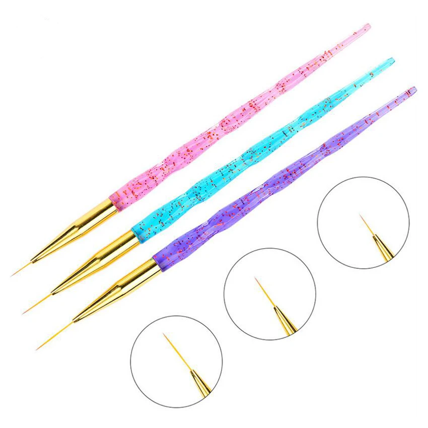 Tignish 3Pcs/Set Nail Art Drawing Painting Carving Liner Design Pen Acrylic UV Gel Brush Manicure Tools
Tignish 3Pcs/Set Nail Art Drawing Painting Carving Liner Design Pen Acrylic UV Gel Brush Manicure Tools