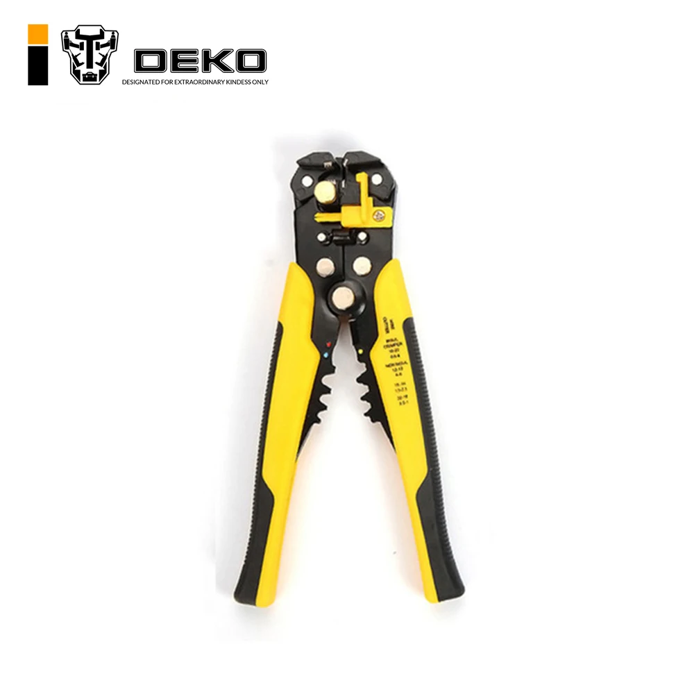 DEKO Multifunctional Automatic Crimping Pliers Cable Wire Stripper Cutting Terminal Stripping Pliers Hand tools
DEKO Multifunctional Automatic Crimping Pliers Cable Wire Stripper Cutting Terminal Stripping Pliers Hand tools