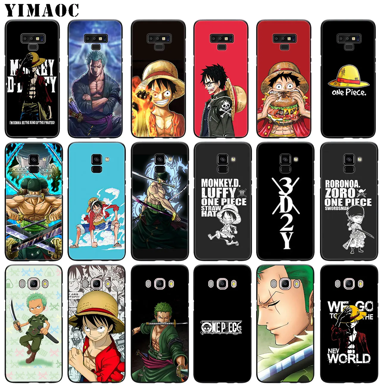YIMAOC ZORO One Piece Monkey D Luffy Soft Silicone Phone Case for Samsung Galaxy A6 Plus A9 A8 A7 2018 A3 A5 2016 2017 Note 9 8
YIMAOC ZORO One Piece Monkey D Luffy Soft Silicone Phone Case for Samsung Galaxy A6 Plus A9 A8 A7 2018 A3 A5 2016 2017 Note 9 8
