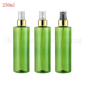 30pcs Empty green Portable 250ml Spray Bottle Watering Can PET Plastic Vials Cosmetic Packing Bottles with gold collar spray
30pcs Empty green Portable 250ml Spray Bottle Watering Can PET Plastic Vials Cosmetic Packing Bottles with gold collar spray