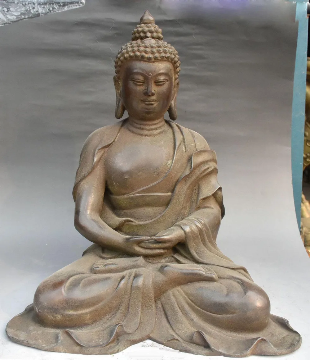 16" Tibet Buddhism Purple Bronze Shakyamuni Amitabha Sakyamuni Buddha Statue FREE Shipping
16" Tibet Buddhism Purple Bronze Shakyamuni Amitabha Sakyamuni Buddha Statue FREE Shipping
