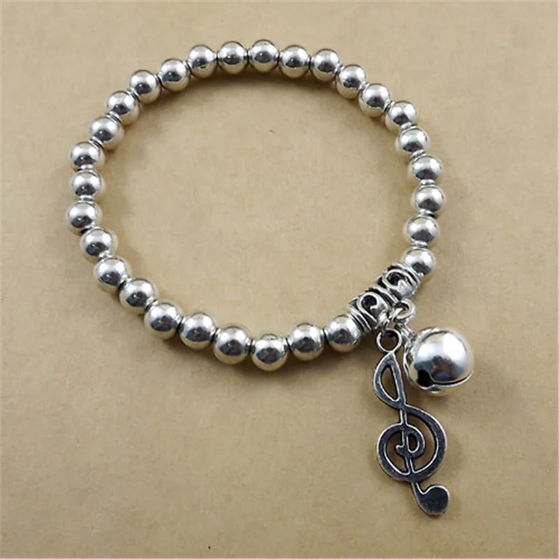 Clef music note charm Alloy beads Bracelet jingle bell for Female girl Free shipping
Clef music note charm Alloy beads Bracelet jingle bell for Female girl Free shipping