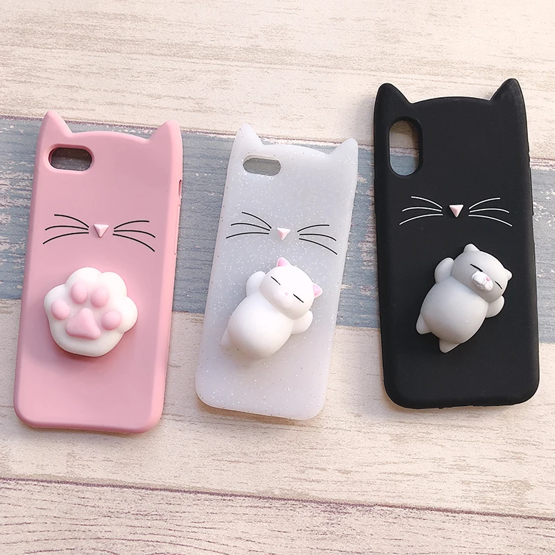 Cases For iphone 7 8 6 6S Plus se with 3D Cute Japan Glitter Bearded Cat Squishy Cat case For iphone xr xs max Silicone cover
Cases For iphone 7 8 6 6S Plus se with 3D Cute Japan Glitter Bearded Cat Squishy Cat case For iphone xr xs max Silicone cover