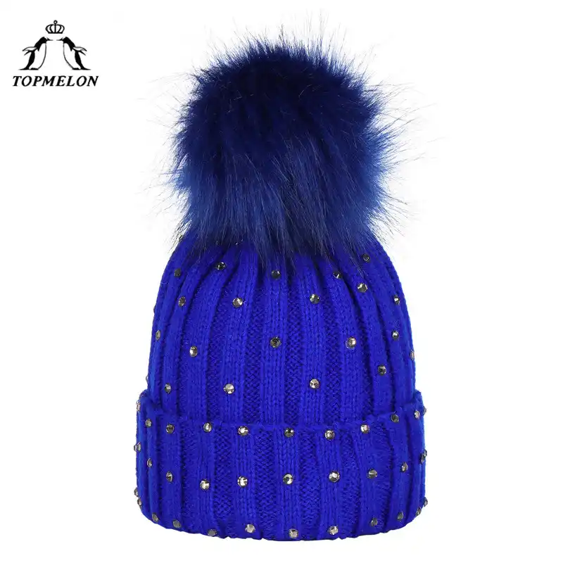 blue winter hat