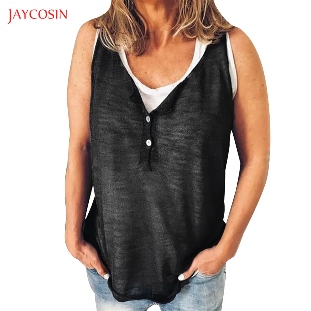 Jaycosin Clothes Women Summer Fake two layers T-shirt Lady Girls Daily Polyester Loose O-Neck Sleeveless Top t-shirts women
Jaycosin Clothes Women Summer Fake two layers T-shirt Lady Girls Daily Polyester Loose O-Neck Sleeveless Top t-shirts women