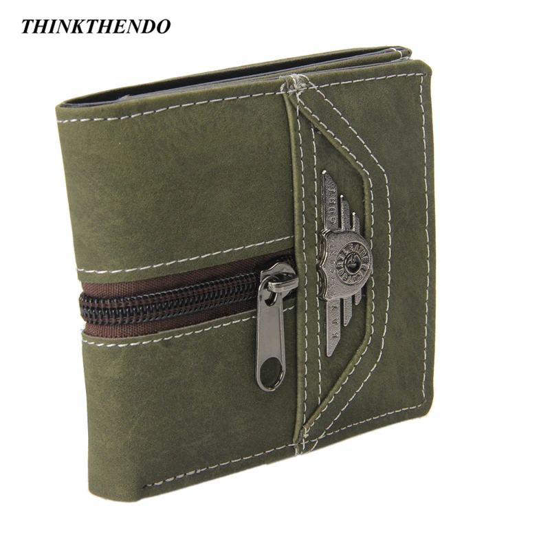 THINKTHENDO Men's Boy Punk Vintage Faux Leather Zipper Wallet Trifold Card Holder Mini Purse
THINKTHENDO Men's Boy Punk Vintage Faux Leather Zipper Wallet Trifold Card Holder Mini Purse