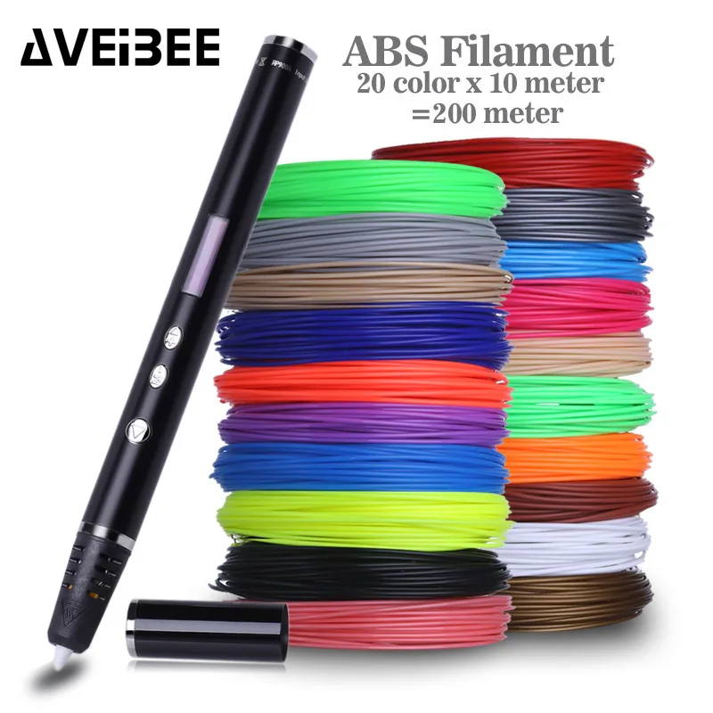 AVEIBEE 3D Pen Original DIY 3D Printing Pen With 100/200M ABS/PLA Filament Creative Toy Gift For Kids Design Drawing
AVEIBEE 3D Pen Original DIY 3D Printing Pen With 100/200M ABS/PLA Filament Creative Toy Gift For Kids Design Drawing