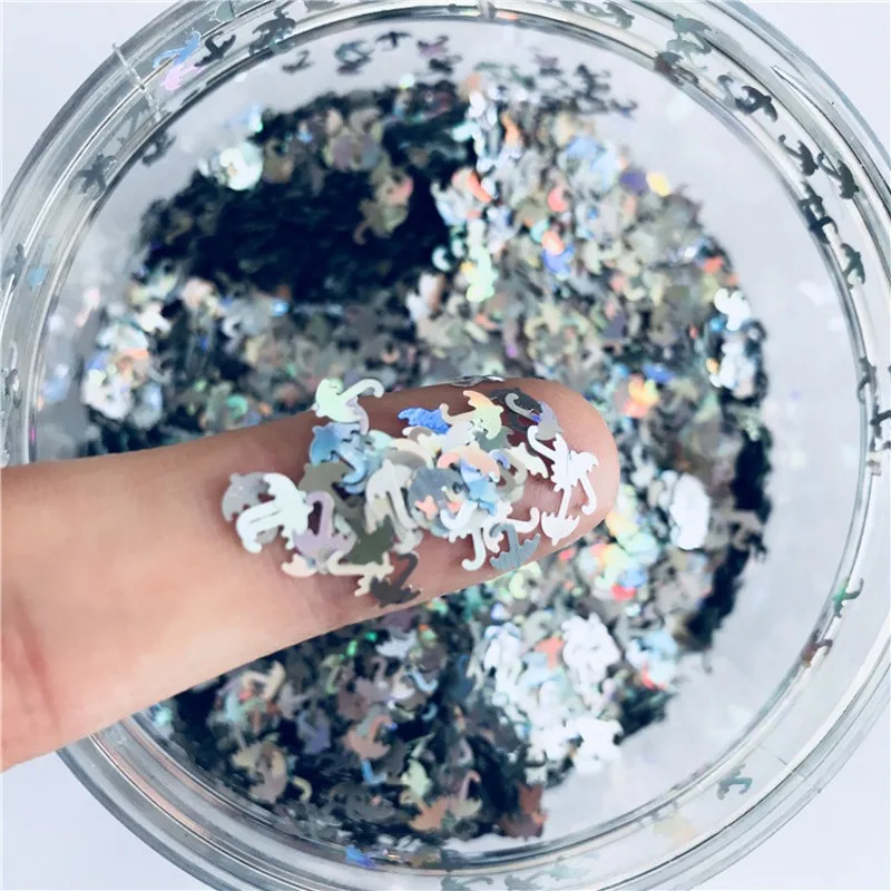 Eo-Friendly PET Ultra Thin Umbrella Sequins 5mm Nail Glitter Paillette Laser Silver Sequin Flower Nails Art Manicure Material 8g
Eo-Friendly PET Ultra Thin Umbrella Sequins 5mm Nail Glitter Paillette Laser Silver Sequin Flower Nails Art Manicure Material 8g