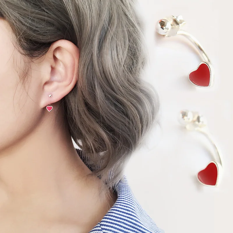 Mini Red Love Heart Earrings for Women Gift stud Earrings Korean Minimalist Female Sweet Fashion Jewelry Girl Brinco
Mini Red Love Heart Earrings for Women Gift stud Earrings Korean Minimalist Female Sweet Fashion Jewelry Girl Brinco