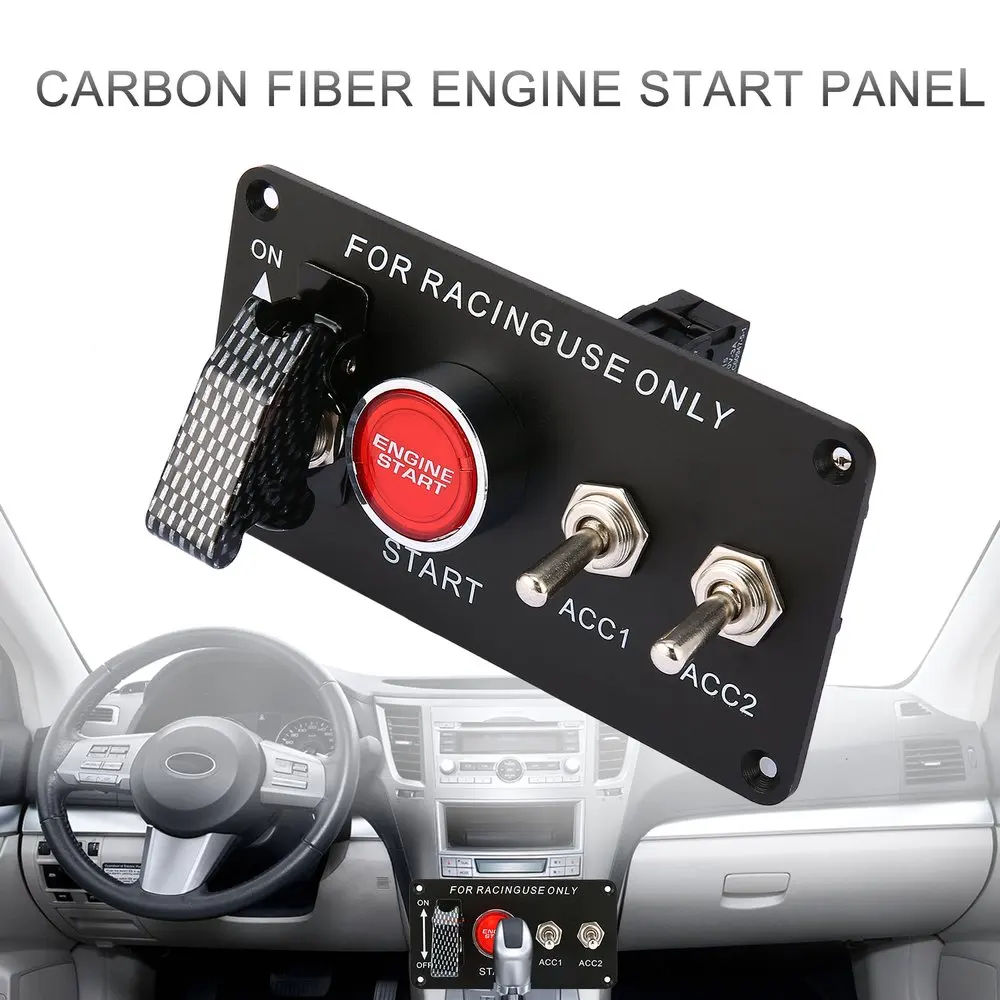 Racing Car Ignition Switch Panel Engine Start Starter Push Button LED Toggle 12V Professional Switch for Car Modification
Racing Car Ignition Switch Panel Engine Start Starter Push Button LED Toggle 12V Professional Switch for Car Modification
