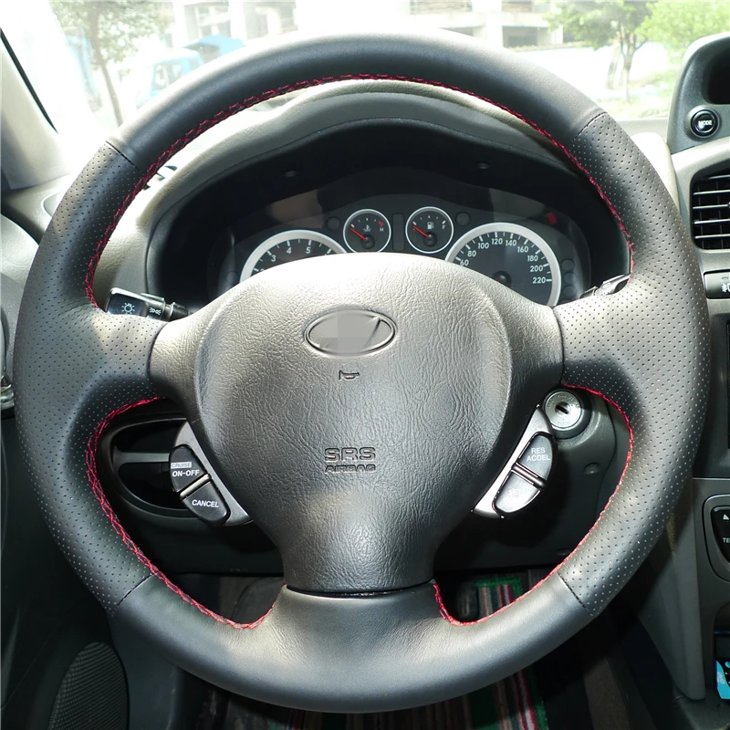 BANNIS Black Artificial Leather DIY Hand-stitched Steering Wheel Cover for Old Hyundai Santa Fe
BANNIS Black Artificial Leather DIY Hand-stitched Steering Wheel Cover for Old Hyundai Santa Fe