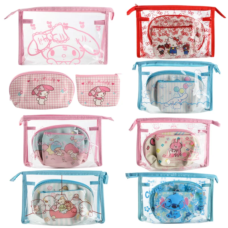 3Pcs Cute My Melody Hello Kitty Pudding Dog Waterproof PVC Multifunction Travel Bag The cartoon presents
3Pcs Cute My Melody Hello Kitty Pudding Dog Waterproof PVC Multifunction Travel Bag The cartoon presents