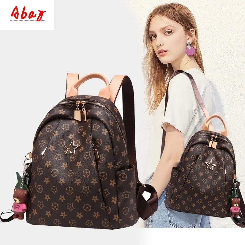 Abay Printed women's backpack new versatile fashion soft leather backpack Trendy simple leisure travel bag
Abay Printed women's backpack new versatile fashion soft leather backpack Trendy simple leisure travel bag