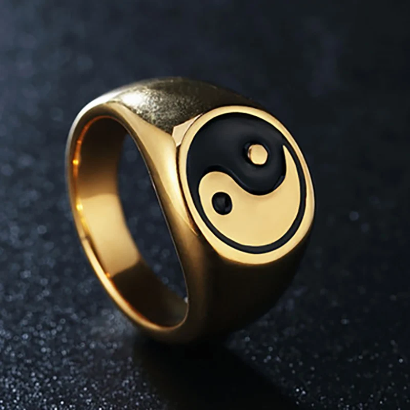 Fashion Tai chi Yin Yang Gossip Ring Male Stainless Steel Epoxy Punk Rings For Men Women Finger Enamel Statement Jewelry Gift
Fashion Tai chi Yin Yang Gossip Ring Male Stainless Steel Epoxy Punk Rings For Men Women Finger Enamel Statement Jewelry Gift