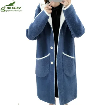 Imitation mink thick velvet Warm outwear Female Winter Women Jacket Loose Double-sided wear parkas Knit Cardigan Sweater Coat
Imitation mink thick velvet Warm outwear Female Winter Women Jacket Loose Double-sided wear parkas Knit Cardigan Sweater Coat