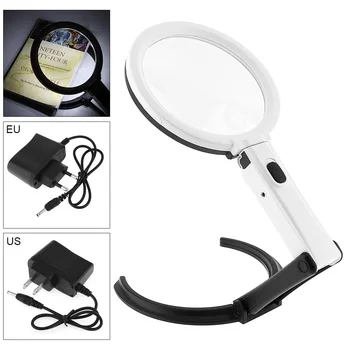 1.8X 5X Lens Desktop Table Magnifier Multifunctional Handheld Foldable Rechargeable Loupe Magnifying Glass with 12 LED Light
1.8X 5X Lens Desktop Table Magnifier Multifunctional Handheld Foldable Rechargeable Loupe Magnifying Glass with 12 LED Light