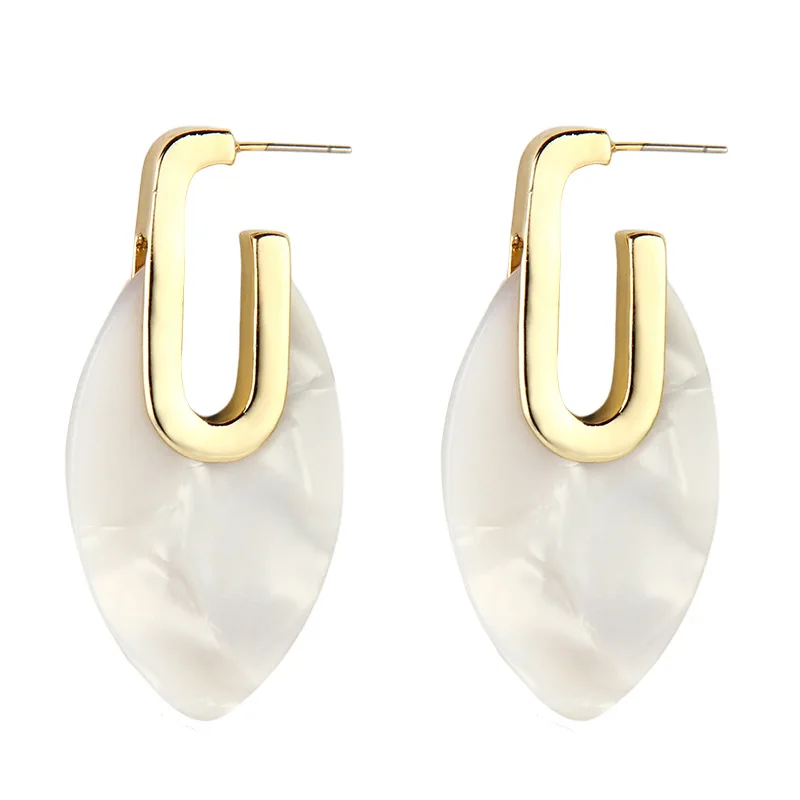 4Colors Oval Colorful Tortoiseshell Geometric Earrings for Women Acetic Drop Earrings Sheet Gold Women Earrings Fashion Jewelry
4Colors Oval Colorful Tortoiseshell Geometric Earrings for Women Acetic Drop Earrings Sheet Gold Women Earrings Fashion Jewelry