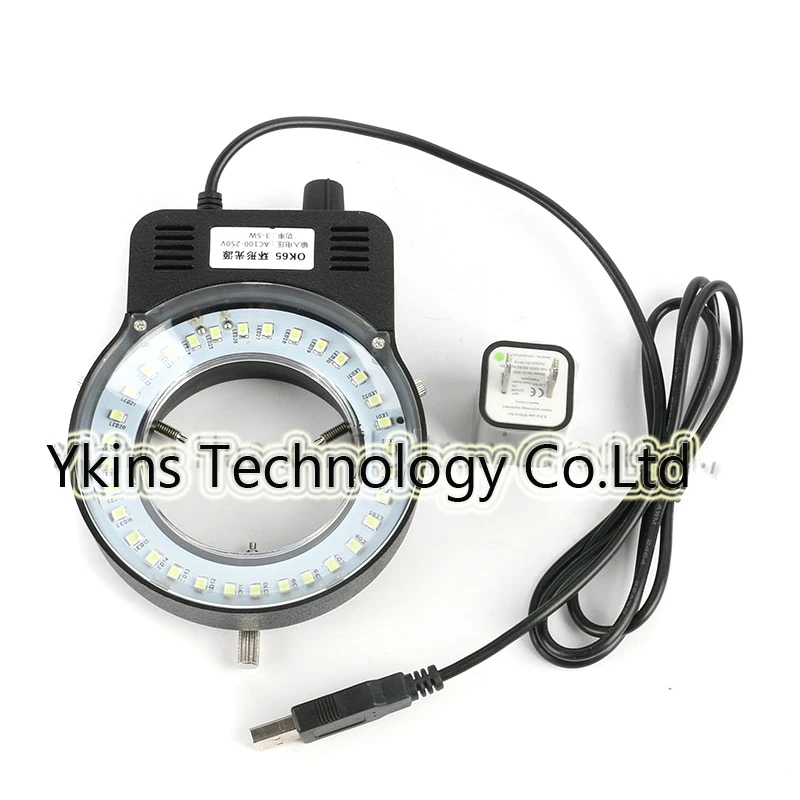 Black /White 32 LED Adjustable Ring Light illuminator Lamp for STEREO ZOOM Microscope Microscope USB output plug 
Black /White 32 LED Adjustable Ring Light illuminator Lamp for STEREO ZOOM Microscope Microscope USB output plug