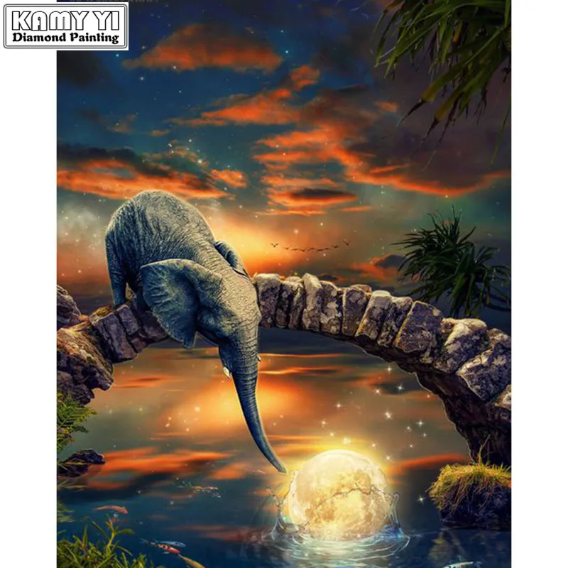 5D Diamond Embroidery animal Full square Diamond Mosaic elephant Needlework Rhinestone Home Decor Diamond Painting XY1
5D Diamond Embroidery animal Full square Diamond Mosaic elephant Needlework Rhinestone Home Decor Diamond Painting XY1