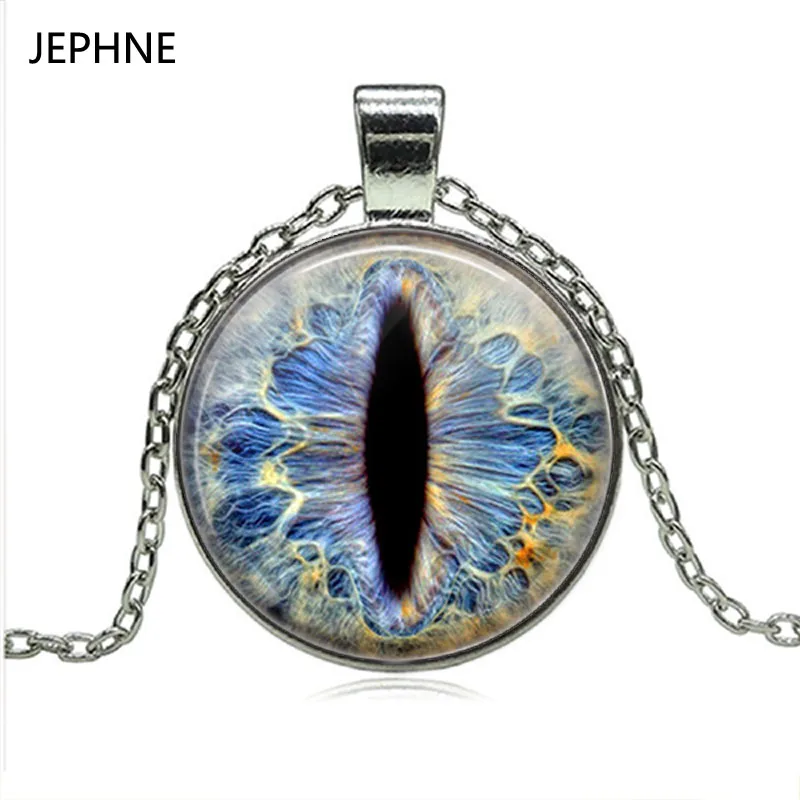JEPHNE новинка модное ожерелье с подвеской в виде снежного дракона стеклянная