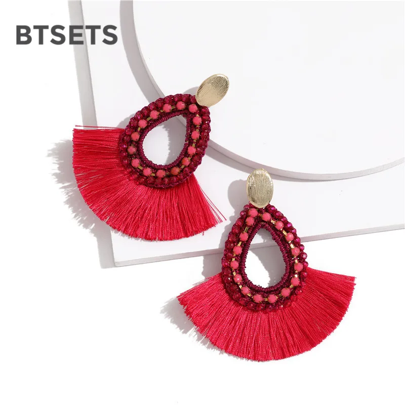 Fashion Bohemian Statement Large Tassel Earrings 2019 Red Yellow Pink Drop Dangle Earrings for Women Jewelry Party Gifts
Fashion Bohemian Statement Large Tassel Earrings 2019 Red Yellow Pink Drop Dangle Earrings for Women Jewelry Party Gifts