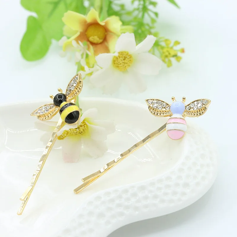 Hot Sale 1pc Cute Chic Rhinestones Bee Barrette Colorful Cartoon Hair Clip Accessories for Women Girls
Hot Sale 1pc Cute Chic Rhinestones Bee Barrette Colorful Cartoon Hair Clip Accessories for Women Girls