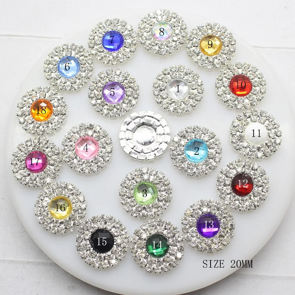 10pcs/Lot 20MM Mixed Color Acrylic Buttons Wedding Decoration Invitation Card Rhinestones Button DIY Hair Accessories New 2017
10pcs/Lot 20MM Mixed Color Acrylic Buttons Wedding Decoration Invitation Card Rhinestones Button DIY Hair Accessories New 2017