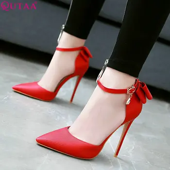 QUTAA 2019 Women Pumps women shoes All Match Pu Leather Buckle Pointed Toe Super High Heel Fashion Women Pumps Size 34-43
QUTAA 2019 Women Pumps women shoes All Match Pu Leather Buckle Pointed Toe Super High Heel Fashion Women Pumps Size 34-43