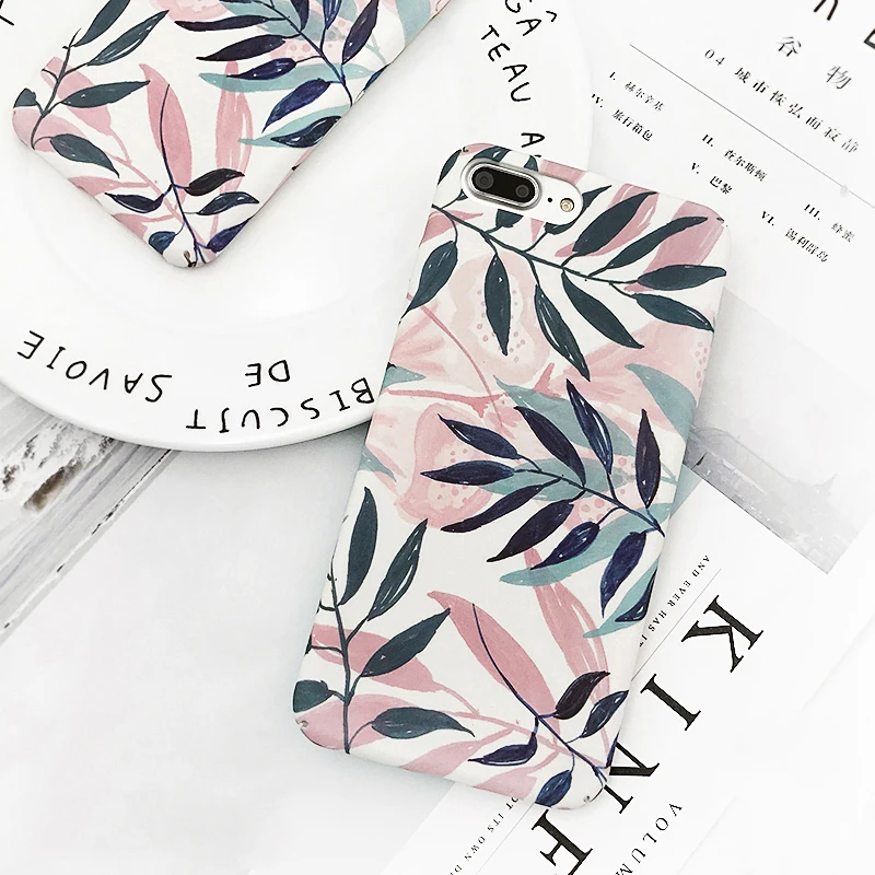 Personality creative Phone Case For iphone 7 Pink Green Plants Leaves Leaf PC Hard Back Case Cover For iPhone 7 6 6s Plus
Personality creative Phone Case For iphone 7 Pink Green Plants Leaves Leaf PC Hard Back Case Cover For iPhone 7 6 6s Plus