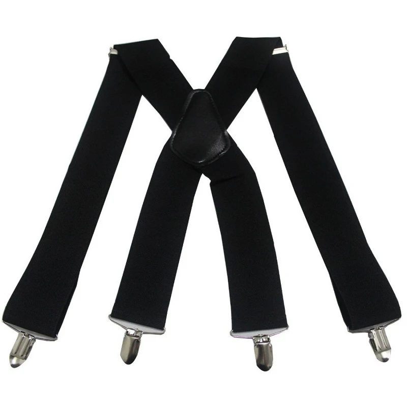 Solid Unisex 5cm Suspenders 4Clips X-back High Quality Elastic Adjust Braces Party Business Casual Pants Suspenders For Men Male
Solid Unisex 5cm Suspenders 4Clips X-back High Quality Elastic Adjust Braces Party Business Casual Pants Suspenders For Men Male